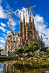 Papier peint photo autocollant rond Barcelona スペイン　サグラダ・ファミリア　Sagrada Familia