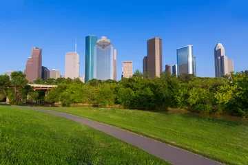 Poster Huston-horizon van Eleanor Tinsley-park Texas de V.S © lunamarina