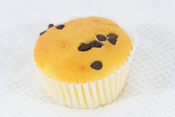 Cupcake with Chocolate Chips On Top