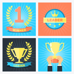 winner badges