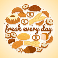 Fresh Every Day bakery label