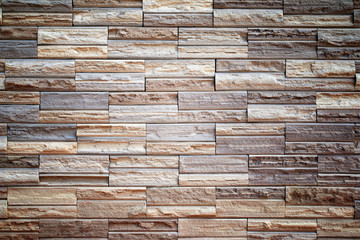 pattern of decorative slate stone wall surface