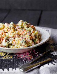 Olivier salad, Christmas food