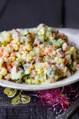 Olivier salad, Christmas food