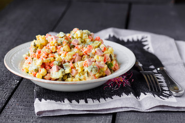 Olivier salad, Christmas food