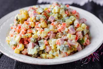 Olivier salad, Christmas food