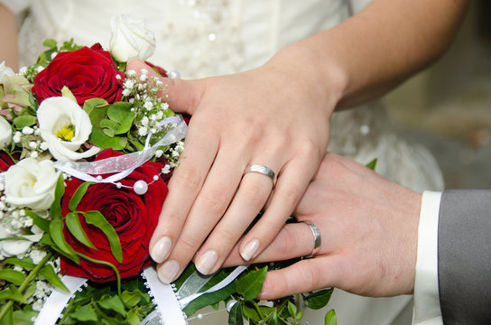 Wedding - holding hands