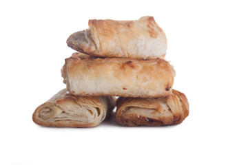four rolls with jam isolated