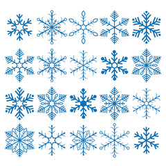 Blue Snowflakes