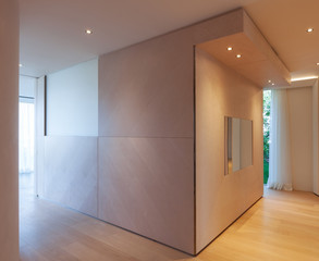 Refined wooden floor minimal interior
