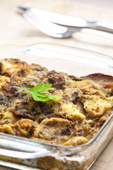 mushroom filling called houbovec (Czech cuisine)