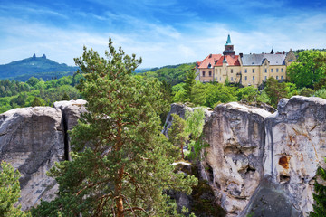 Fototapeta na wymiar Hruba Skala castle, Bohemian Paradise region, Czech republic