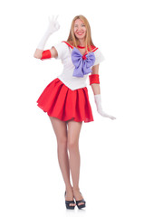 Young woman in fashion concept