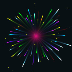 Colorful fireworks