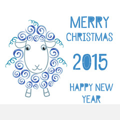 The symbol of the new 2015 sheep