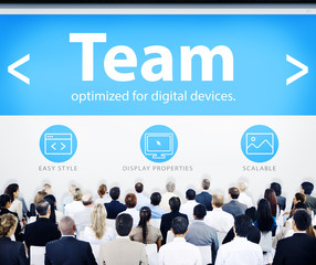 Business People Team Web Design Concepts