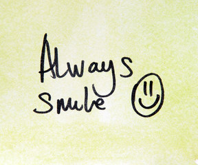 motivational message always smile