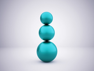 Blue abstract sphere concept