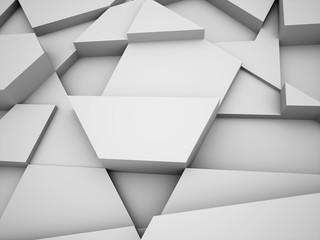 Silver abstract triangle business concept