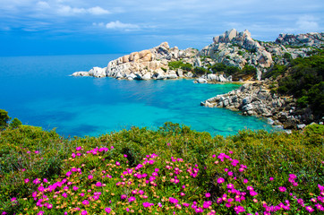 Sardinia Coast - Capo Testa - Italy - obrazy, fototapety, plakaty