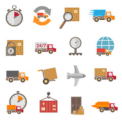 Delivery icons set