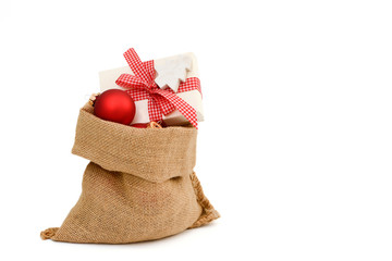 Weihnachtsgeschenk im Sack