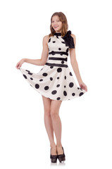 Young woman in fashion concept