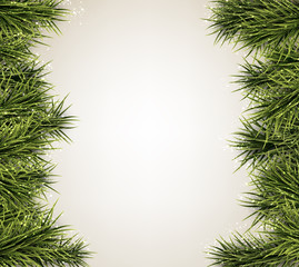Fototapeta na wymiar Christmas background with spruce branches.