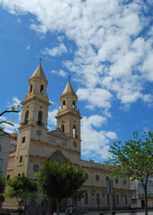 Fototapeta na wymiar Cádiz, Iglesia de San Antonio, Andalucía