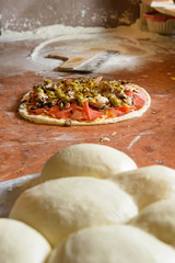 Fresh Italian pizza dough