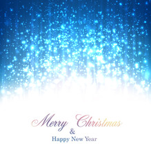 Christmas blue abstract background.