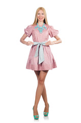 Woman in fashion clothing concept