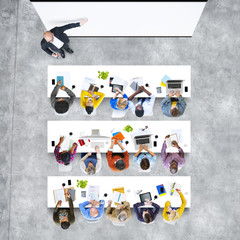 Group of People Studying with Their Professor