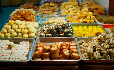 Traditional pastry stall