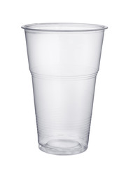 Disposable plastic pint glass