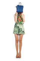 Woman with bag in fashion concept