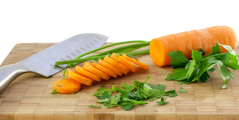 Carrots and parsley