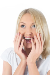 Fototapeta premium Surprised girl