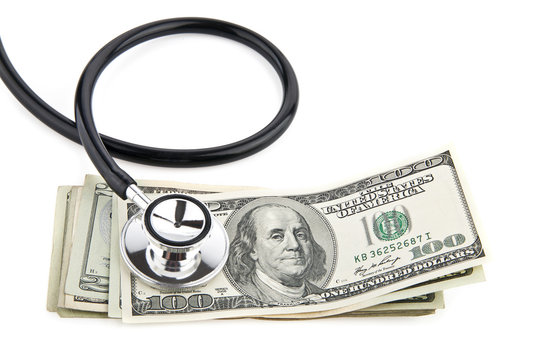 stethoscope and dollars