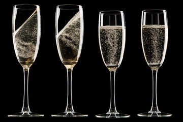 Glasses of champagne