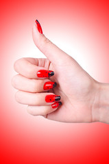 Fashion concept with nail art