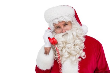 Santa claus on the phone
