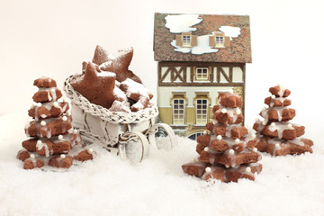 homemade Gingerbread christmas tree