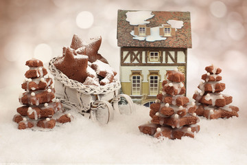 homemade Gingerbread christmas tree