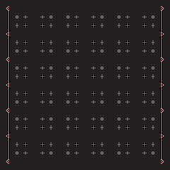 Grid for modern virtual technology user interface HUD