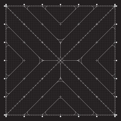 Grid for modern virtual technology user interface HUD
