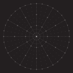 Grid for modern virtual technology user interface HUD