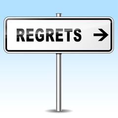 regrets sign