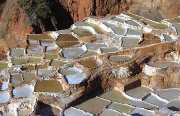 View of Salt ponds, Maras, Cuzco