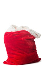 Red bag full of presents